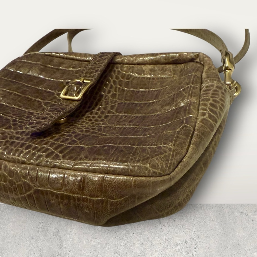 Clare V. Camera crocodile Leather Crossbody Bag - Picture 5 of 16